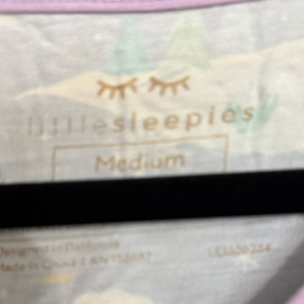Little Sleepies Purple and Blue Top - Picture 2 of 3